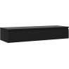 Dulap baie Mexen Orio sub chiuvetă 140 cm cu blat, 1 sertar, negru mat - 91A10-14023-1-BFC71
