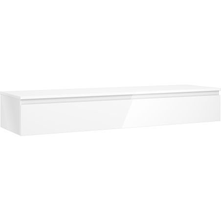 Mexen Orio dulap baie pentru lavoar 160 cm cu blat, 1 sertar, alb lucios - 91A10-16023-1-BFC00