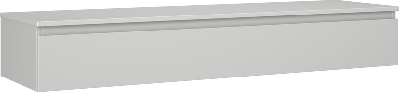 Mexen Orio dulap de baie suspendat sub lavoar 160 cm cu blat, 1 sertar, gri mat - 91A10-16023-1-BFC62
