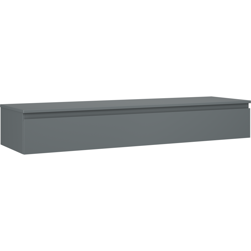 Mexen Orio dulap baie sub chiuvetă 160 cm cu blat, 1 sertar, grafit mat - 91A10-16023-1-BFC66