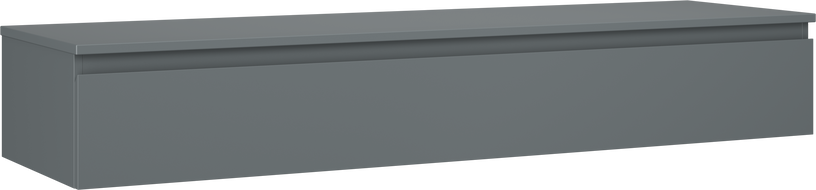 Mexen Orio fürdőszobai mosdószekrény 160 cm-es munkalappal, 1 fiókos, matt grafit - 91A10-16023-1-BFC66