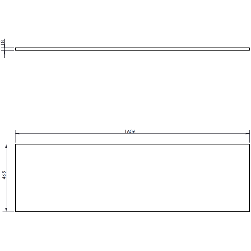 Mexen Orio dulap baie sub chiuvetă 160 cm cu blat, 1 sertar, negru lucios - 91A10-16023-1-BFC70