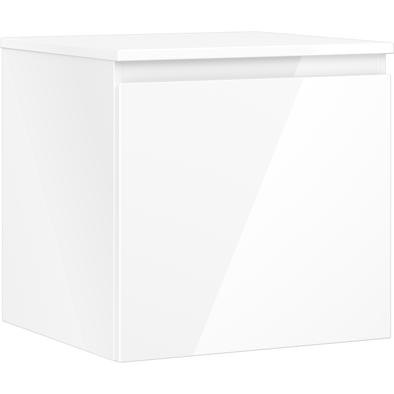 Mexen Orio dulap baie sub chiuvetă 50 cm cu blat, 1 sertar, alb lucios - 91A10-05047-1-BFC00
