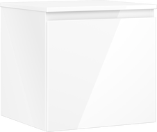 Mexen Orio dulap baie sub chiuvetă 50 cm cu blat, 1 sertar, alb lucios - 91A10-05047-1-BFC00