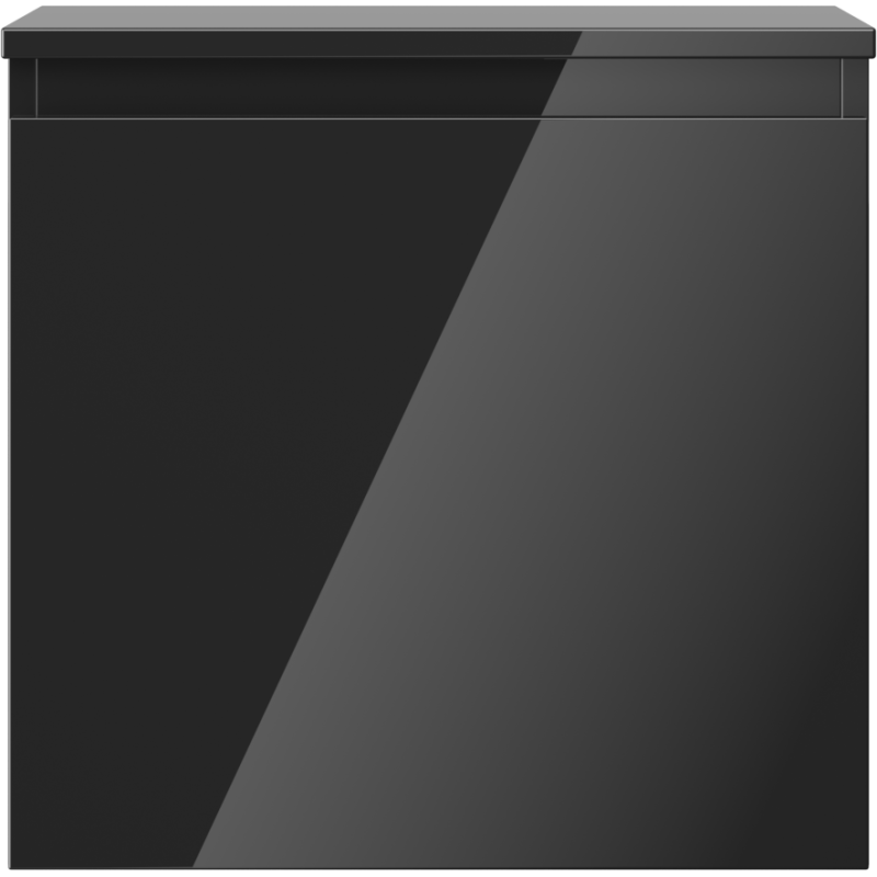 Mexen Orio dulap de baie sub lavoar 50 cm cu blat, 1 sertar, negru lucios - 91A10-05047-1-BFC70