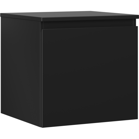 Șifonier de baie Mexen Orio sub chiuvetă 50 cm cu blat, 1 sertar, negru mat - 91A10-05047-1-BFC71