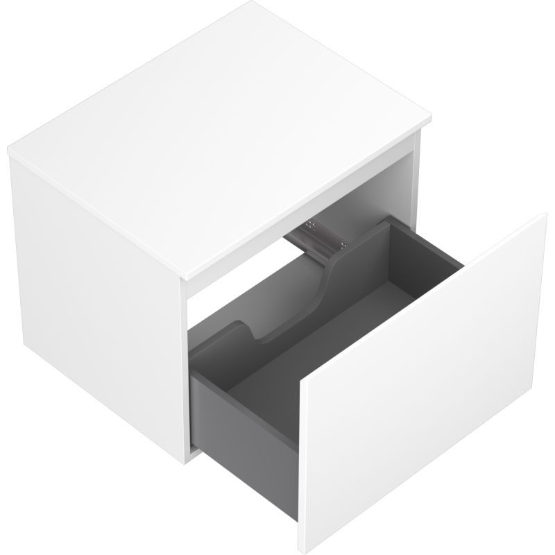 Mexen Orio dulap baie sub chiuvetă 60 cm cu blat, 1 sertar, alb mat - 91A10-06047-1-BFC01