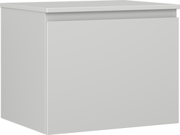 Mexen Orio dulap baie pentru chiuvetă 60 cm cu blat, 1 sertar, gri mat - 91A10-06047-1-BFC62