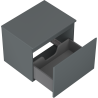 Mexen Orio dulap baie cu blat pentru lavoar de 60 cm, 1 sertar, grafit mat - 91A10-06047-1-BFC66