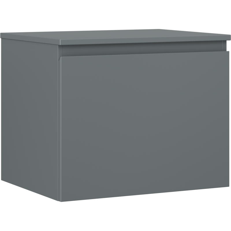 Dulap baie Mexen Orio sub chiuvetă 60 cm cu blat, 1 sertar, grafit mat - 91A10-06047-1-BFC66