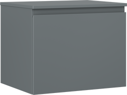 Dulap baie Mexen Orio sub chiuvetă 60 cm cu blat, 1 sertar, grafit mat - 91A10-06047-1-BFC66