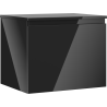 Mexen Orio dulap baie sub chiuvetă 60 cm cu blat, 1 sertar, negru lucios - 91A10-06047-1-BFC70