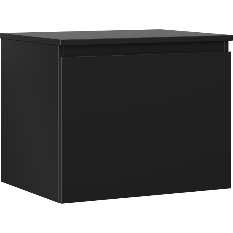 Mexen Orio dulap baie sub chiuvetă de 60 cm cu blat, 1 sertar, negru mat - 91A10-06047-1-BFC71