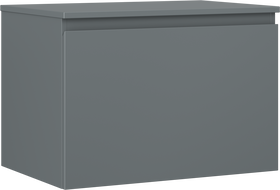 Mexen Orio fürdőszobaszekrény mosdó alatti 70 cm munkalappal, 1 fiók, matt grafit - 91A10-07047-1-BFC66