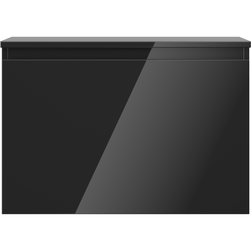 Mexen Orio dulap baie sub chiuvetă 70 cm cu blat, 1 sertar, negru lucios - 91A10-07047-1-BFC70