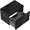 Dulap de baie Mexen Orio sub lavoar 70 cm cu blat, 1 sertar, negru mat - 91A10-07047-1-BFC71