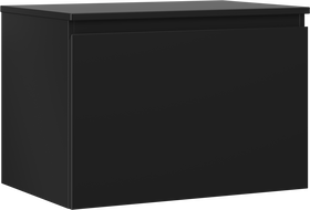 Dulap de baie Mexen Orio sub lavoar 70 cm cu blat, 1 sertar, negru mat - 91A10-07047-1-BFC71