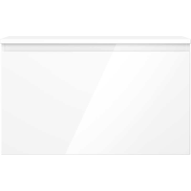 Mexen Orio dulap baie pentru lavoar 80 cm cu blat, 1 sertar, alb lucios - 91A10-08047-1-BFC00