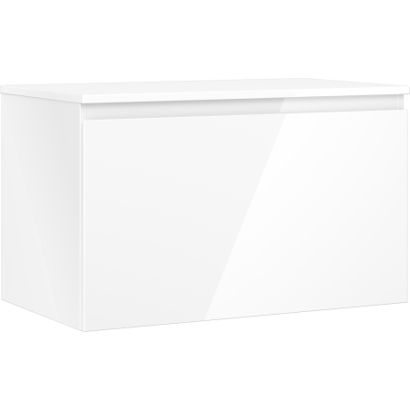 Mexen Orio dulap baie pentru lavoar 80 cm cu blat, 1 sertar, alb lucios - 91A10-08047-1-BFC00