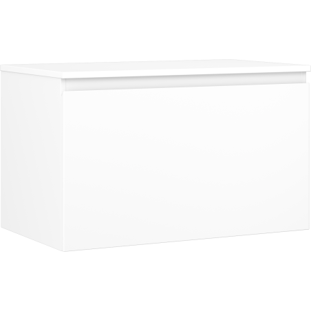 Mexen Orio 80 cm-es fürdőszobai mosdószekrény munkalappal, 1 fiók, fehér matt - 91A10-08047-1-BFC01