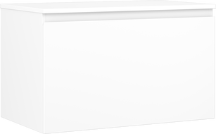 Mexen Orio 80 cm-es fürdőszobai mosdószekrény munkalappal, 1 fiók, fehér matt - 91A10-08047-1-BFC01
