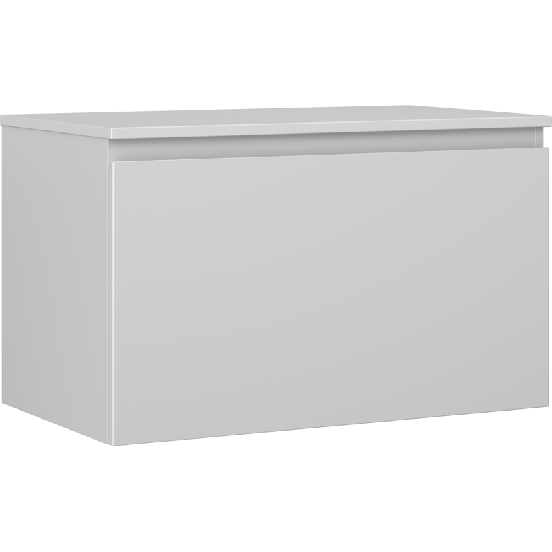 Mexen Orio fürdőszobai mosdószekrény 80 cm munkalappal, 1 fiók, szürke matt - 91A10-08047-1-BFC62