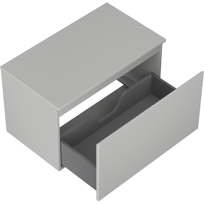 Mexen Orio dulap baie sub lavoar 80 cm cu blat, 1 sertar, gri mat - 91A10-08047-1-BFC62