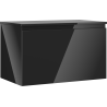 Dulap baie Mexen Orio sub chiuvetă, 80 cm cu blat, 1 sertar, negru lucios - 91A10-08047-1-BFC70