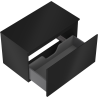 Mexen Orio dulap de baie sub chiuvetă 80 cm cu blat, 1 sertar, negru mat - 91A10-08047-1-BFC71
