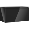 Mexen Orio dulap baie sub lavoar 90 cm cu blat, 1 sertar, negru lucios - 91A10-09047-1-BFC70