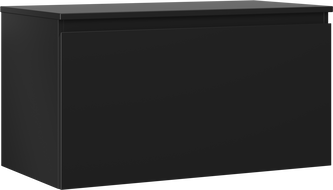 Dulap baie Mexen Orio sub chiuvetă 90 cm cu blat, 1 sertar, negru mat - 91A10-09047-1-BFC71
