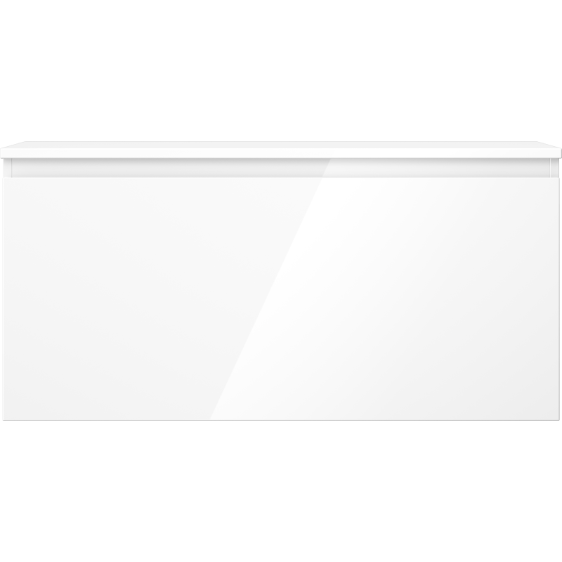 Mexen Orio dulap de baie cu blat pentru lavoar 100 cm, 1 sertar, alb lucios - 91A10-10047-1-BFC00