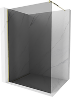 Mexen Kioto Walk-in zuhanyfal 80 x 200 cm, grafit 8 mm, arany - 800-080-101-50-40
