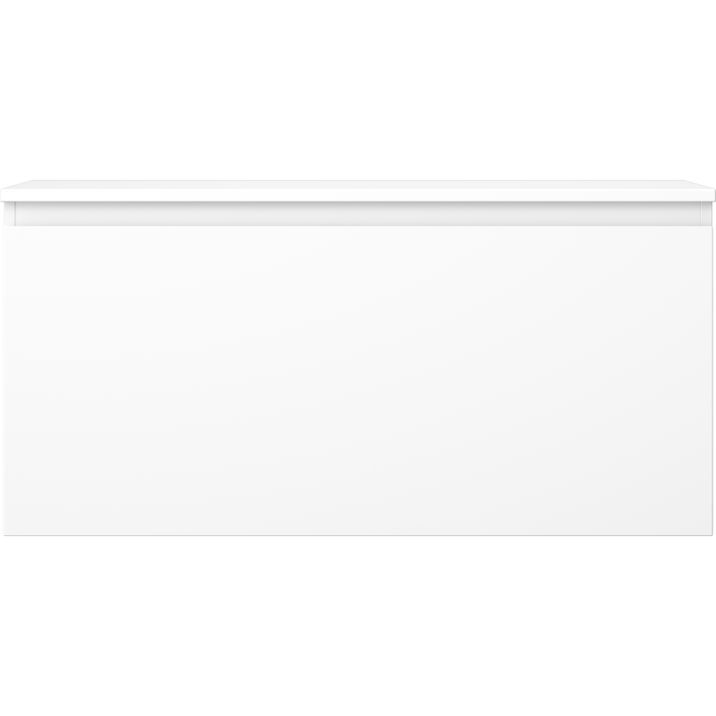 Mexen Orio 100 cm-es fürdőszobai szekrény mosdó alá pulttal, 1 fiókos, fehér matt - 91A10-10047-1-BFC01