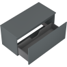 Mexen Orio dulap de baie sub chiuvetă 100 cm cu blat, 1 sertar, grafit mat - 91A10-10047-1-BFC66
