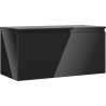 Mexen Orio dulap baie sub lavoar 100 cm cu blat, 1 sertar, negru lucios - 91A10-10047-1-BFC70