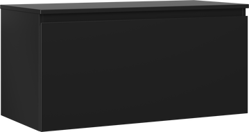 Mexen Orio dulap baie pentru lavoar 100 cm cu blat, 1 sertar, negru mat - 91A10-10047-1-BFC71