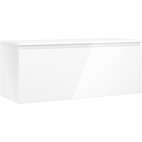 Mexen Orio dulap baie pentru lavoar 120 cm cu blat, 1 sertar, alb lucios - 91A10-12047-1-BFC00