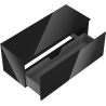 Mexen Orio dulap pentru baie sub lavoar de 120 cm cu blat, 1 sertar, negru lucios - 91A10-12047-1-BFC70