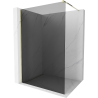 Mexen Kioto Walk-in zuhanyfal 120 x 200 cm, grafit 8 mm, arany - 800-120-101-50-40