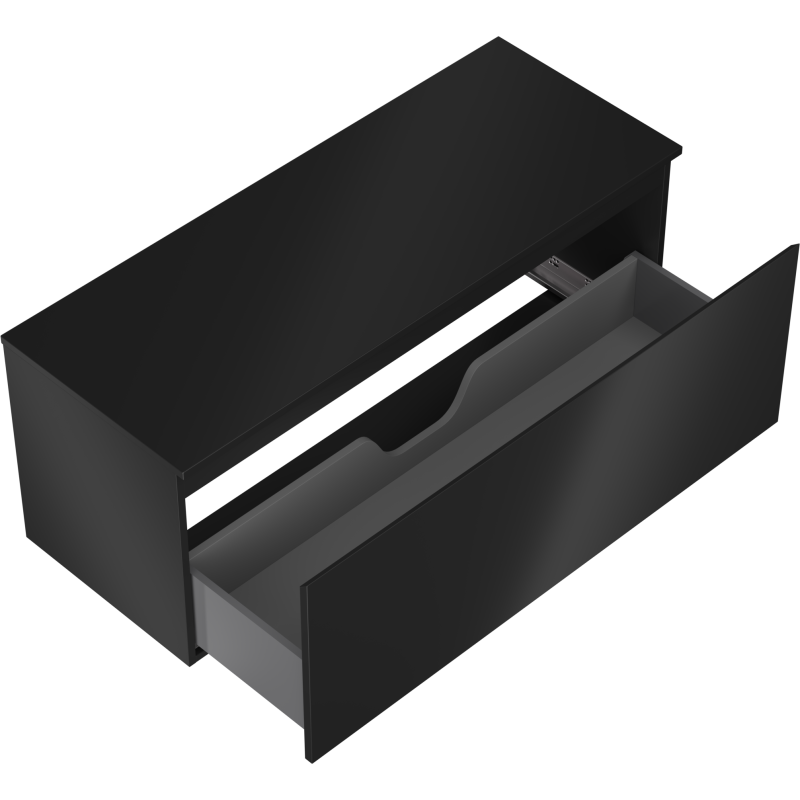 Mexen Orio dulap de baie sub lavoar 120 cm cu blat, 1 sertar, negru mat - 91A10-12047-1-BFC71