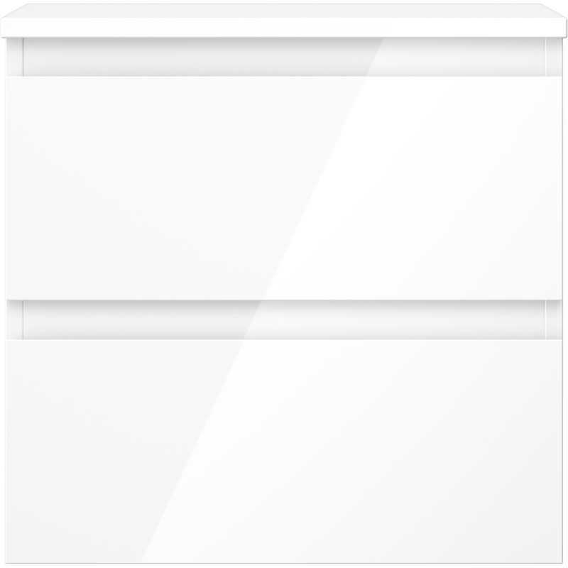 Mexen Orio dulap baie sub chiuvetă 50 cm cu blat, 2 sertare, alb lucios - 91A10-05047-2-BFFC00