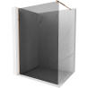 Mexen Kioto Walk-in zuhanyfal 70 x 200 cm, grafit 8 mm, rózsaarany - 800-070-101-60-40