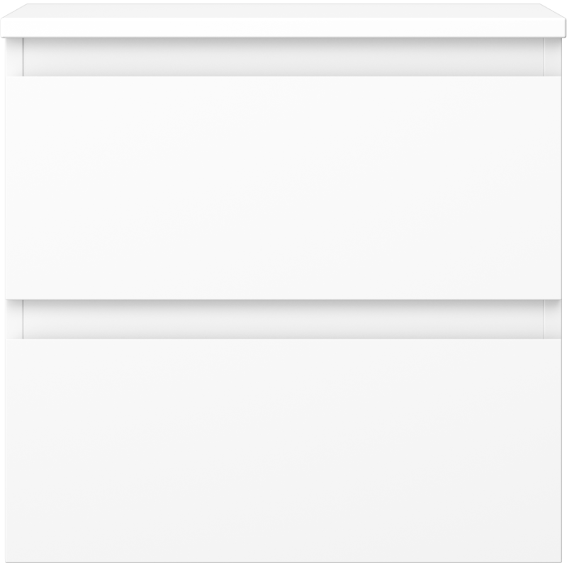 Mexen Orio fürdőszobaszekrény mosdó alá 50 cm, lappal, 2 fiókkal, fehér matt - 91A10-05047-2-BFFC01