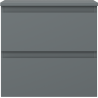 Mexen Orio dulap baie sub chiuvetă 50 cm cu blat, 2 sertare, grafit mat - 91A10-05047-2-BFFC66