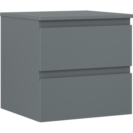 Mexen Orio dulap baie sub chiuvetă 50 cm cu blat, 2 sertare, grafit mat - 91A10-05047-2-BFFC66