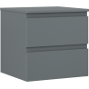 Mexen Orio dulap de baie sub lavoar 50 cm cu blat, 2 sertare, grafit mat - 91A10-05047-2-BFFC66