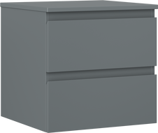 Mexen Orio dulap de baie sub lavoar 50 cm cu blat, 2 sertare, grafit mat - 91A10-05047-2-BFFC66