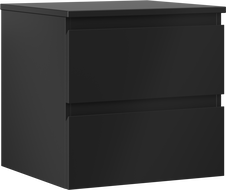 Mexen Orio dulap de baie sub lavoar 50 cm cu blat, 2 sertare, negru mat - 91A10-05047-2-BFFC71