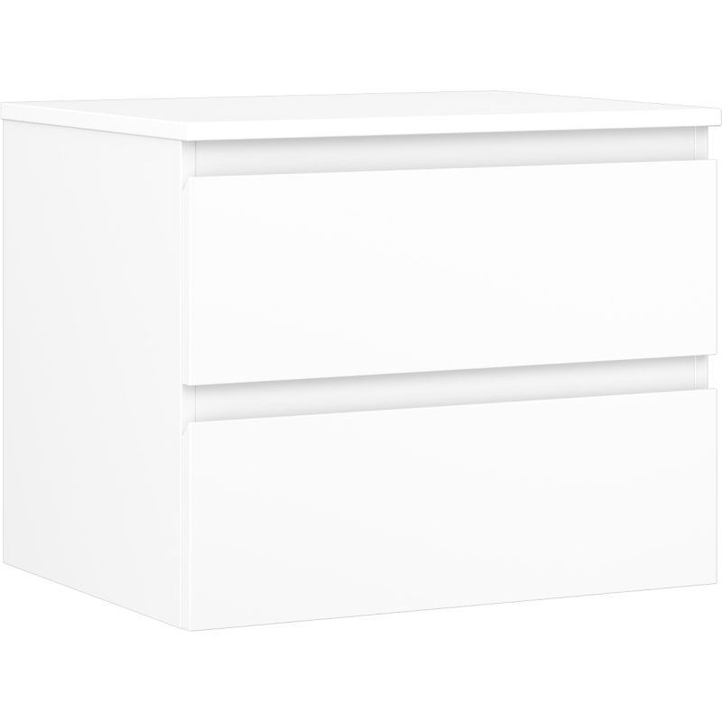 Mexen Orio dulap baie sub lavoar, 60 cm cu blat, 2 sertare, alb mat - 91A10-06047-2-BFFC01